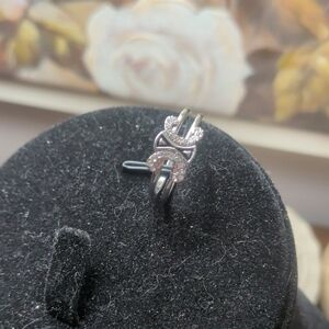Elegant Silver and Black Ring